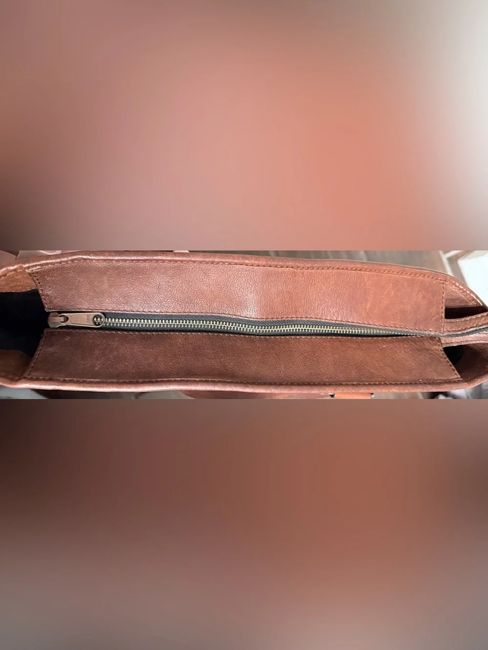 Cole Haan Vintage 15” Large Leather Messenger, Carry-on, Laptop, Shoulder Bag